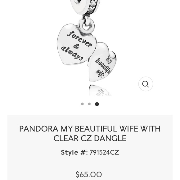 My Beautiful Wife Pandora Charm Bangle - Picture 3 of 5